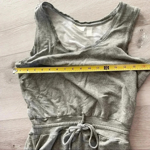 Zella gray ruched tie dress size small - Picture 5 of 13